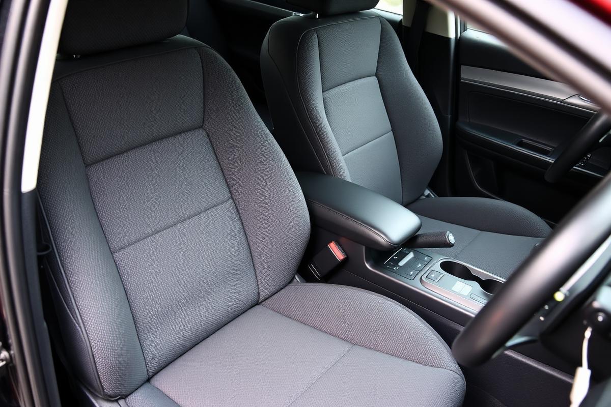 Clean restored car interior seats after Apex interior detailing in Grand Rapids